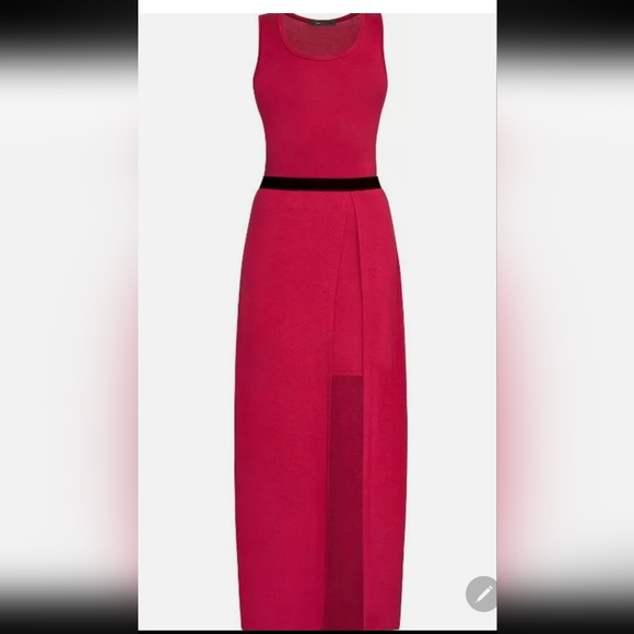 BCBG Max Azria Womens Twofer Slit Maxi Dress - Picture 2 of 6